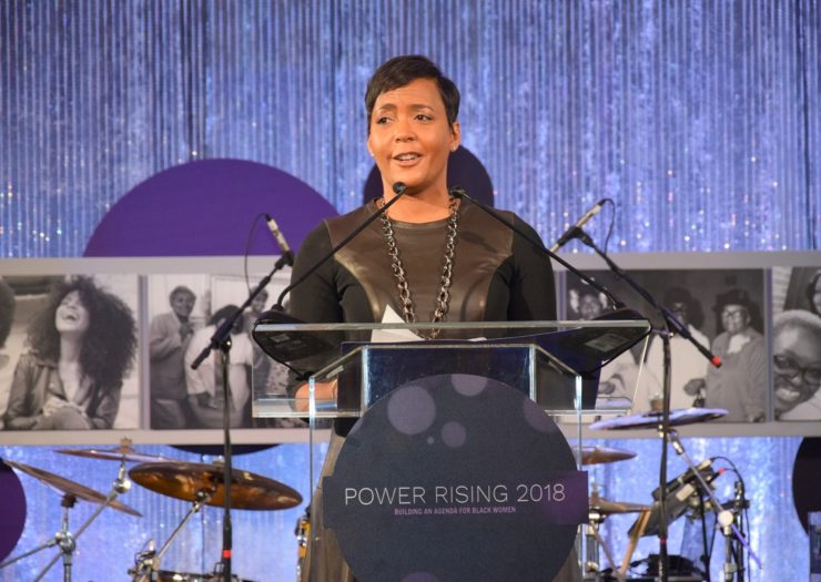 [Photo: Atlanta Mayor Keisha Lance Bottoms speaks during the Power Rising 2018 event.]