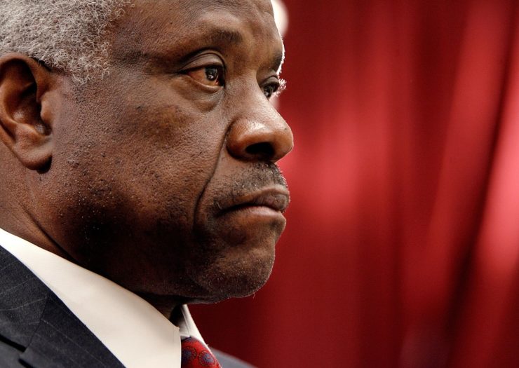 [Photo: Supreme Court Justice Clarence Thomas]