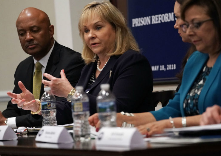 [Photo: Gov. Mary Fallin at a White House Prison Reform Summit]