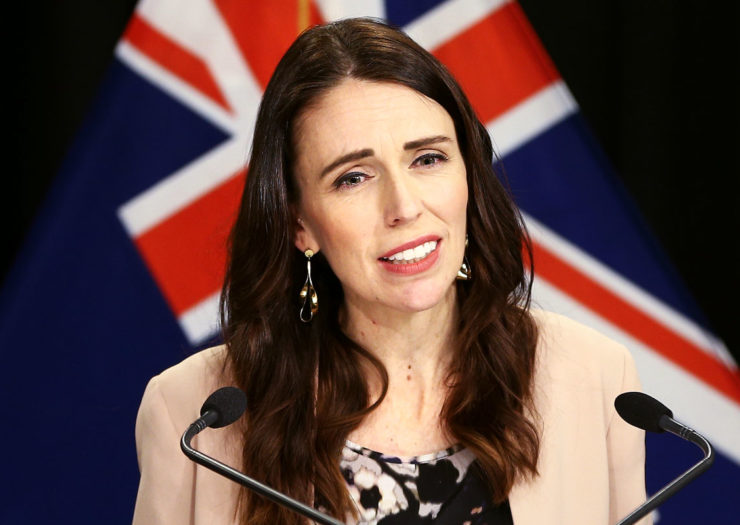 [Photo: New Zealand Prime Minister Jacinda Ardern speaks during an event.]