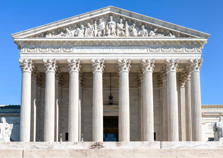 [Photo: Outside view of the U.S. Supreme Court.]