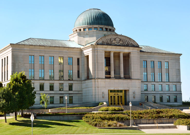 [Photo: An exterior view of the Supreme Court of Iowa.]