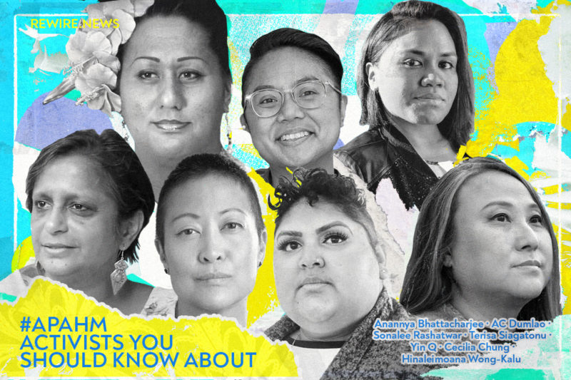 [Photo: A digital collage of 7 APA activists of different genders, bodies and ages.]