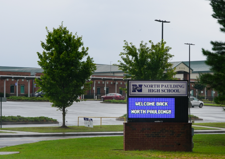 [Photo: Outside of North Paulding High School]
