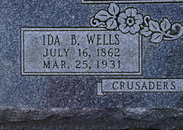 [Photo: Ida B. Wells headstone]