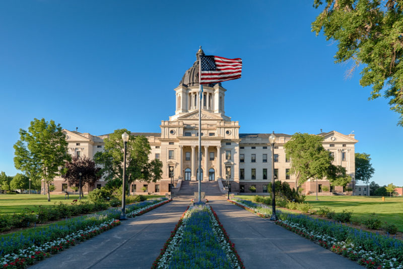 [PHOTO: Exterior of South Dakota State Capitol building]
