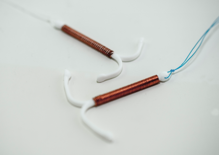 [PHOTO: Two intrauterine devices]