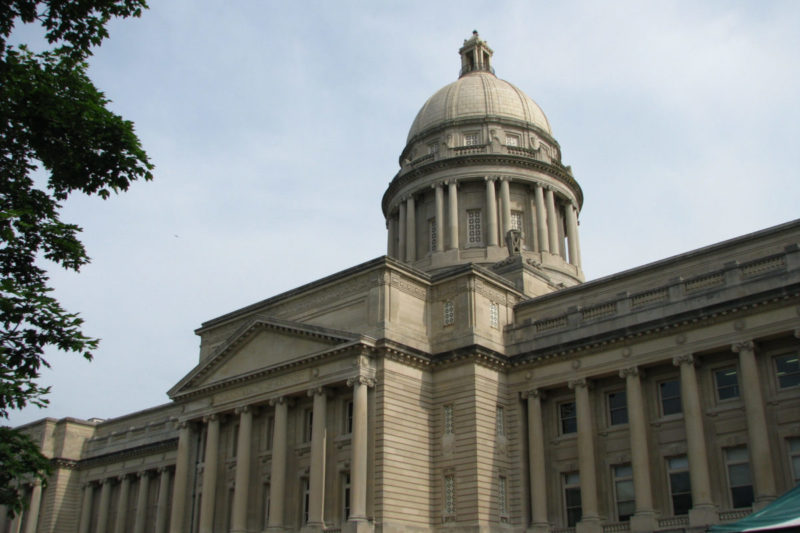 Photo of the exterior of the Kentucky state capitol building
