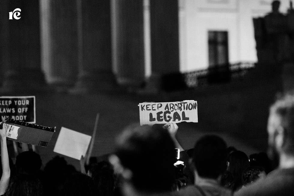 Keep abortion legal protest sign