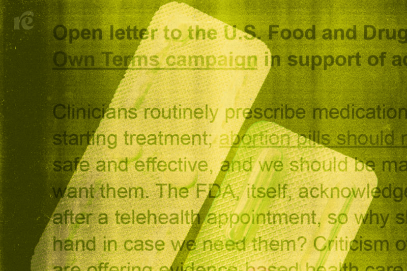 Screenshot of letter to FDA by abortion providers