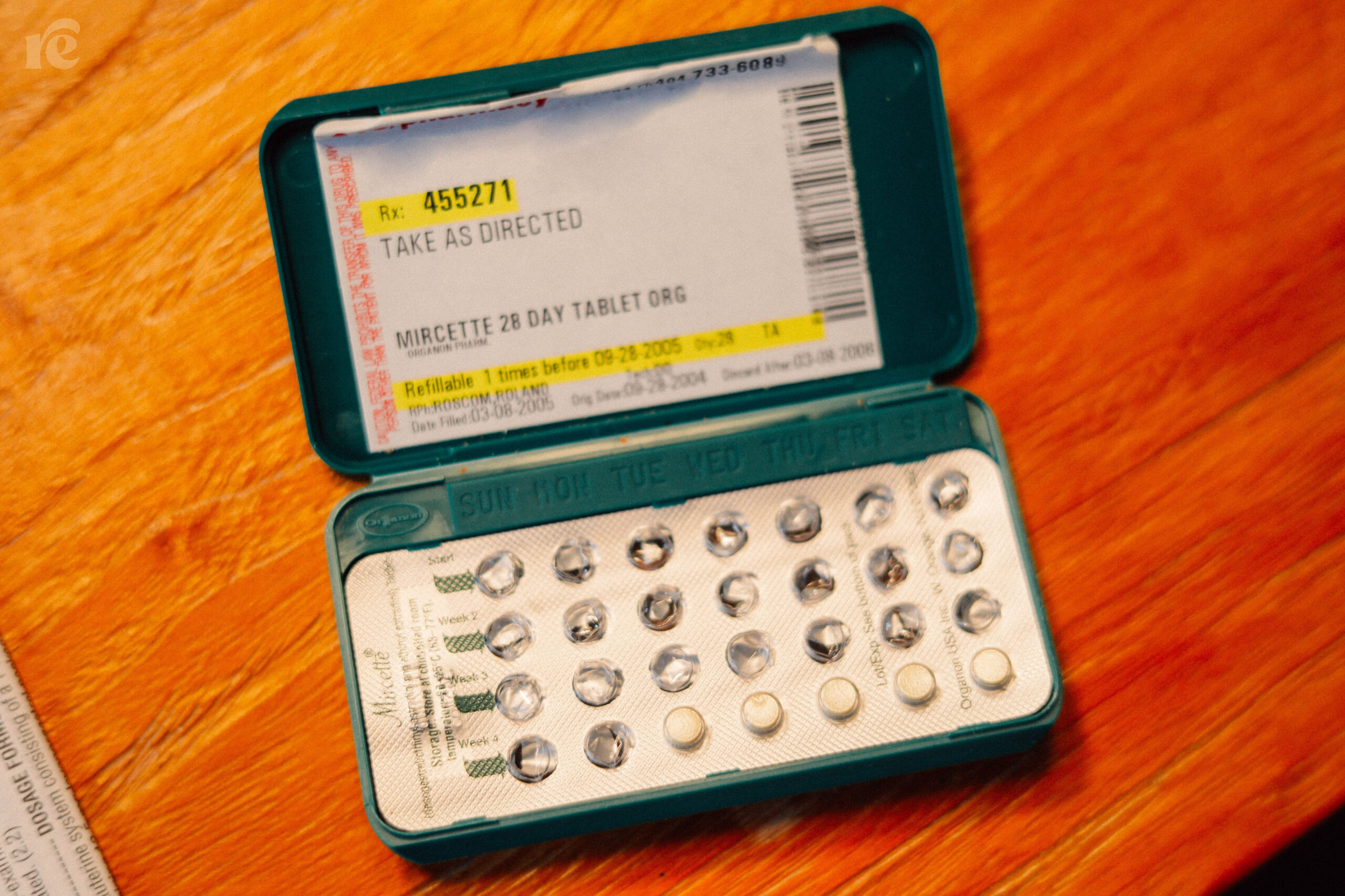 Photo of contraception pack with pills