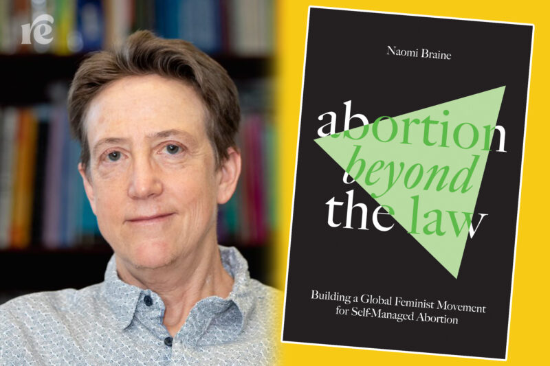 Black book with the title Abortion Beyond the Law on front
