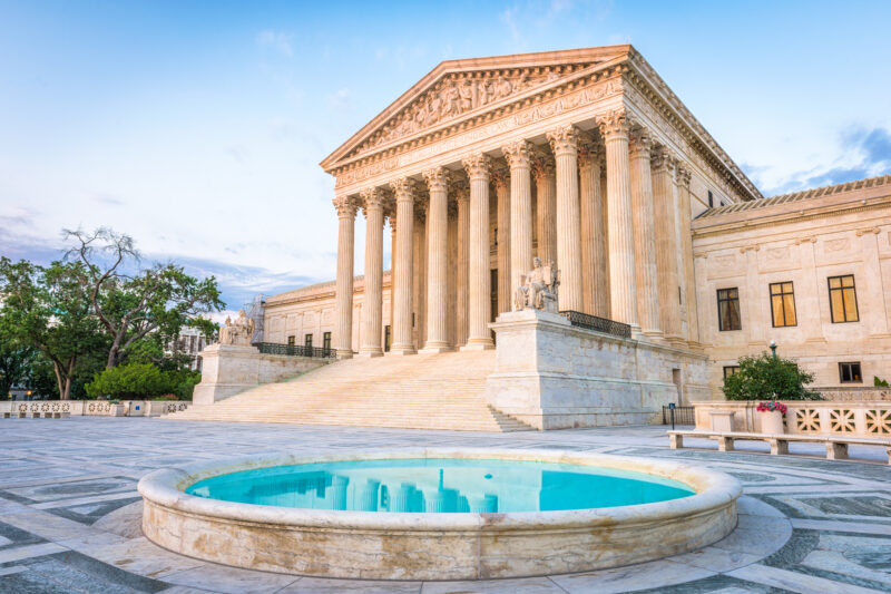outside of the Supreme Court building