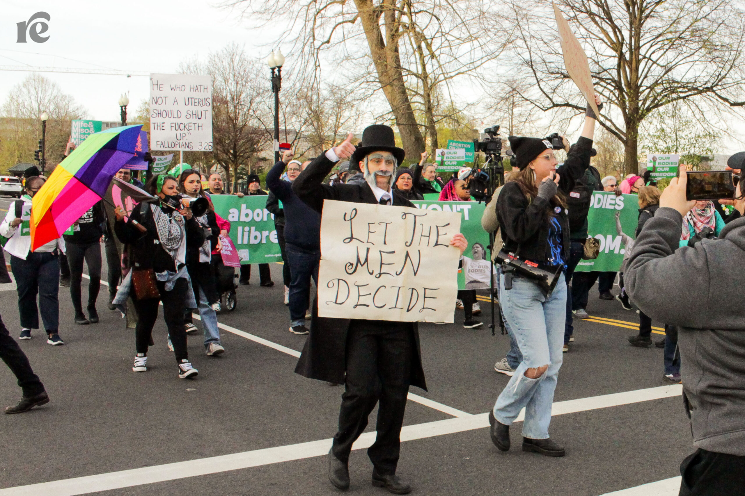 Protests outside SCOTUS during oral arguments for the mifepristone decision from last term